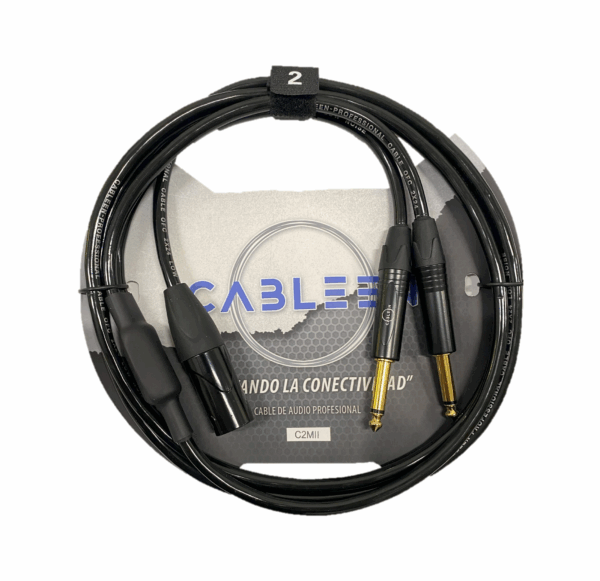 XLRM a doble Plug TS 6.3